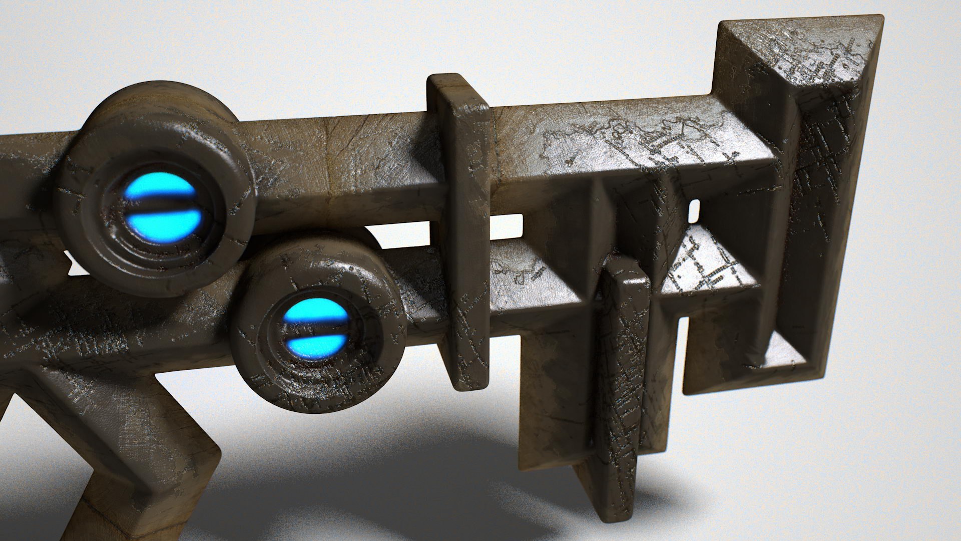 Ancient Metal Key 3d Obj