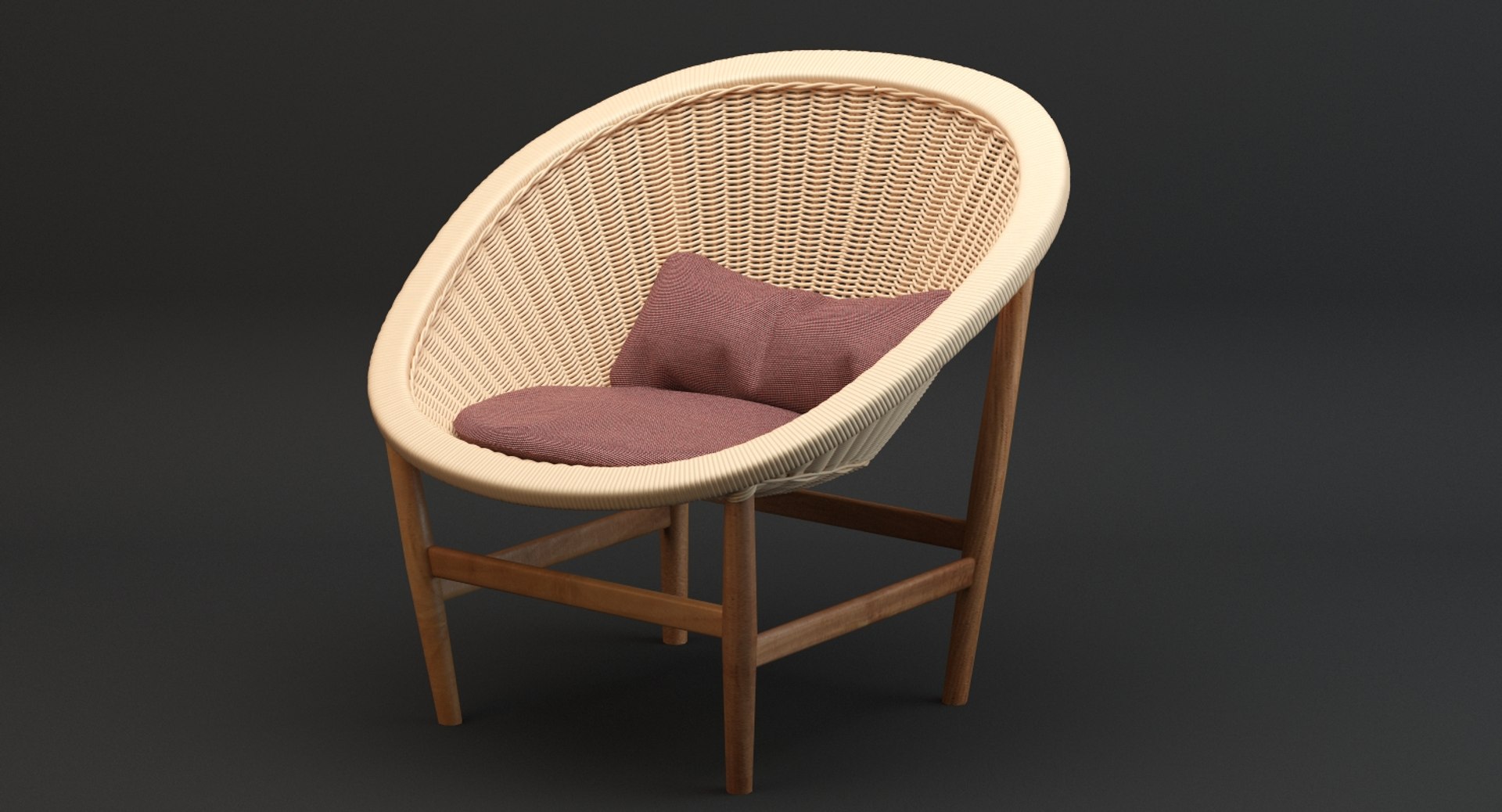 3d Model Kettal Basket Wicker