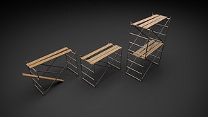 Scaffoldings Low Poly