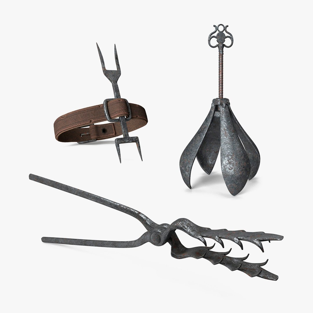 Torture Devices Collection 3D model preview