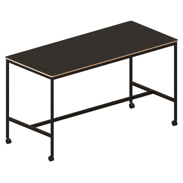 3D model Base High Table With Castors - TurboSquid 1941006