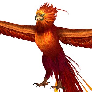 3D Fantasy Phoenix Eagle model
