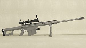 m107 sniper rifle 3d model
