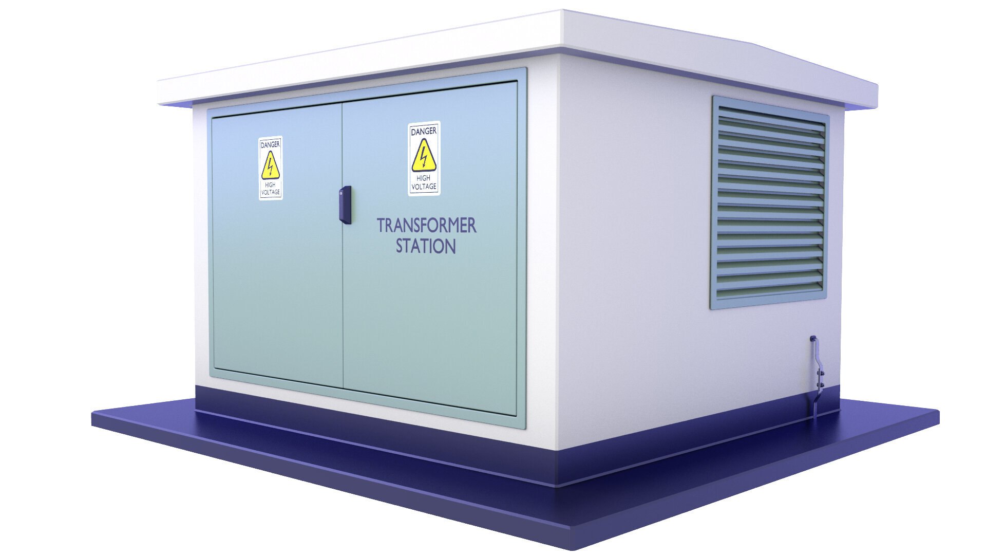 3D HV Electrical Transformer Compact Station 22 - TurboSquid 2392915