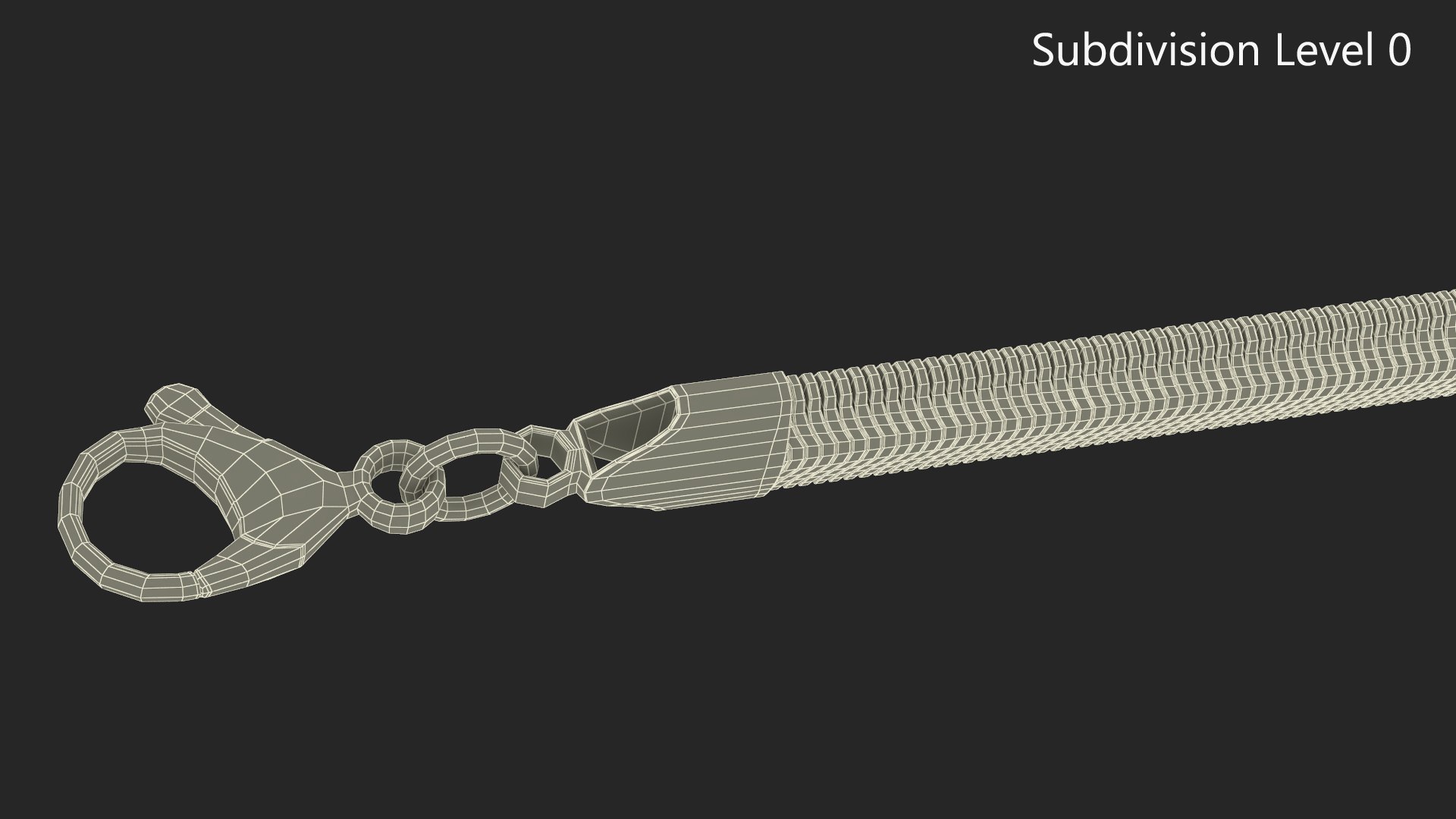 Snake Jewelry Chain Gold 3D Model - TurboSquid 2245078
