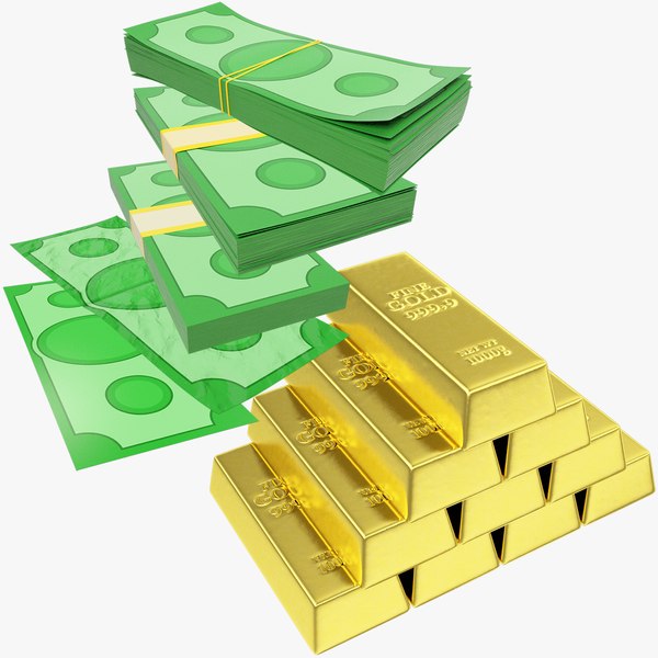 Cartoon Money and Gold Collection V1 3D model