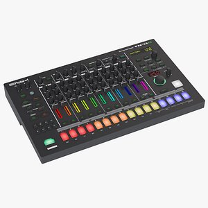 3D drum machine roland model