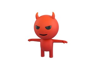 3D devil character model