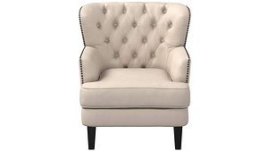 Upholstered Arm Chair 3D