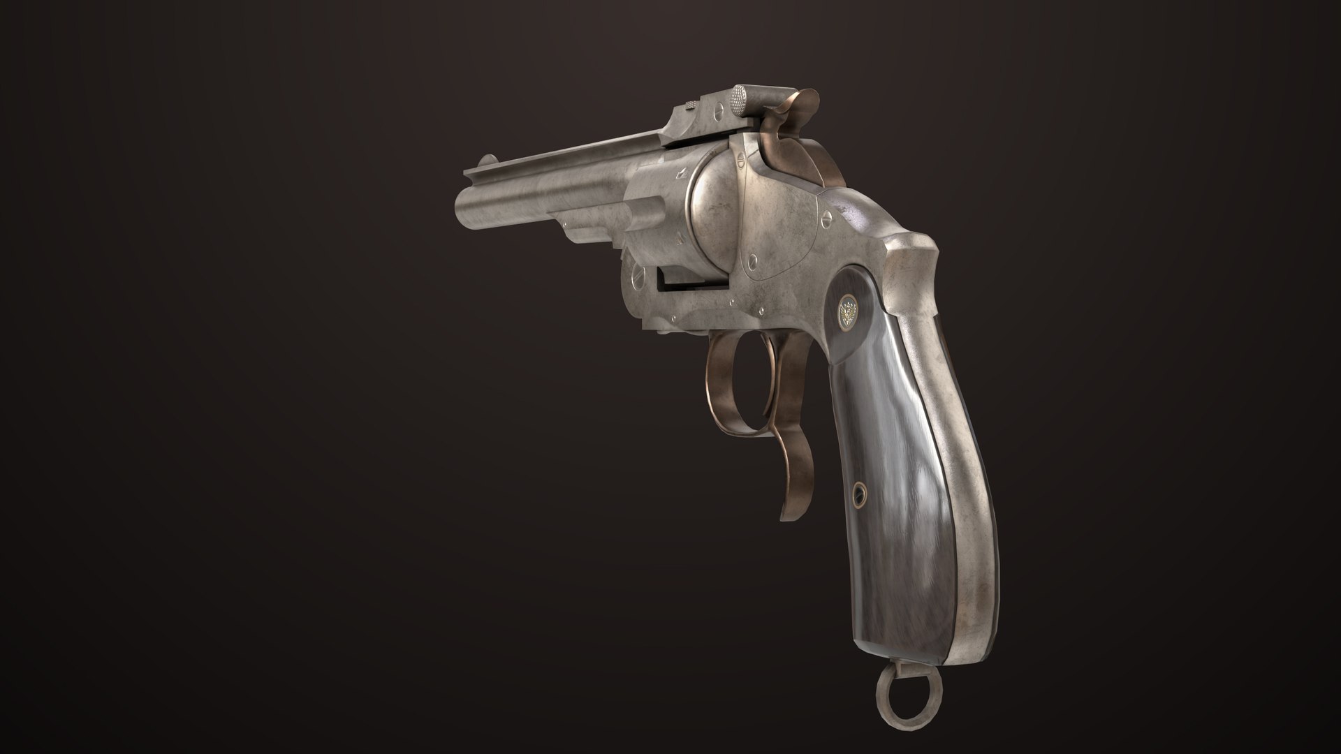 3D Revolver 02 Silver Smith Wesson M3 All PBR Unity UE Textures ...