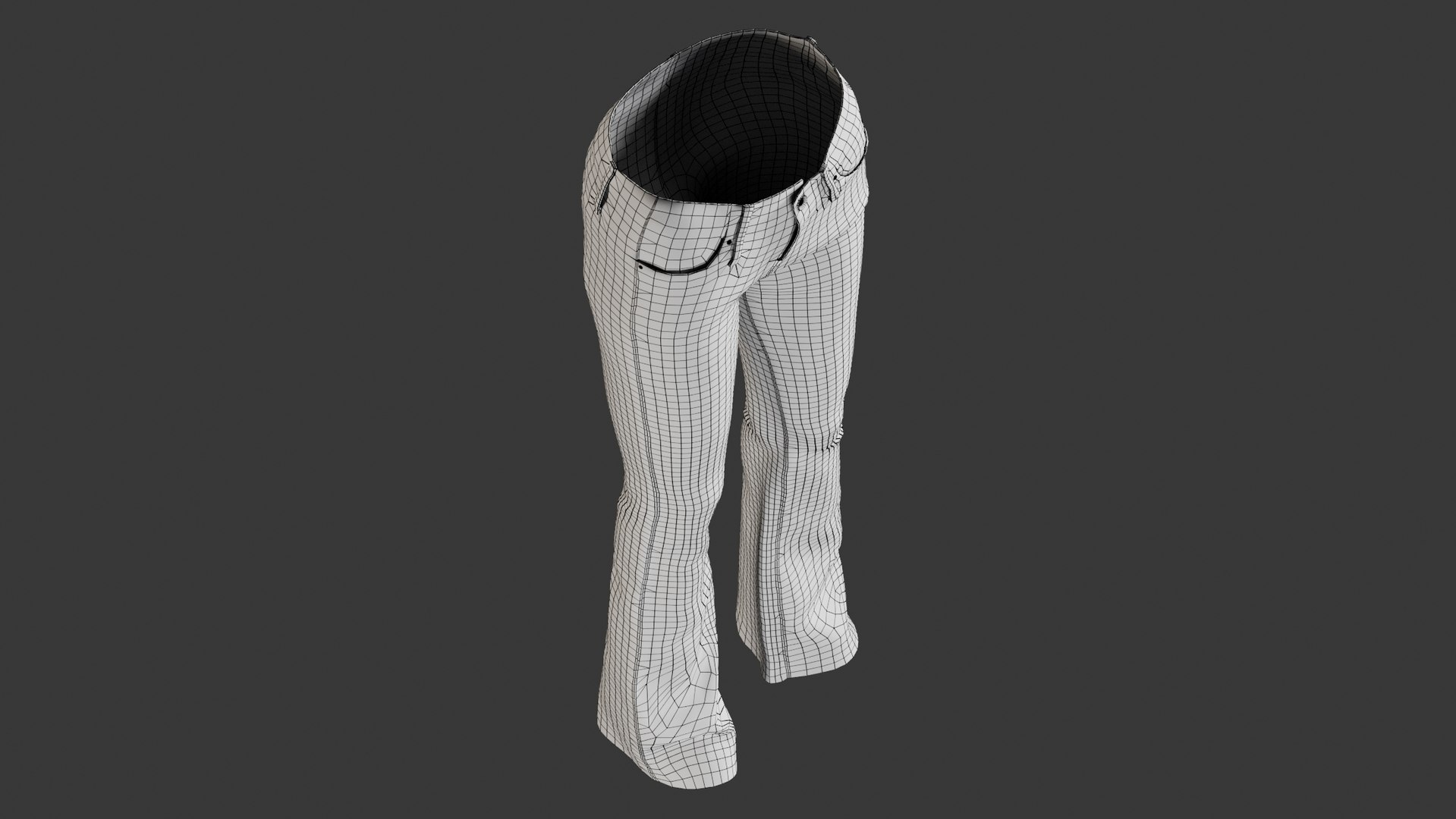 3D mesh women s jeans - TurboSquid 1660395