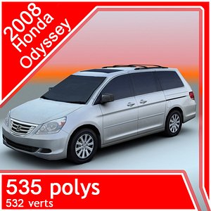 2008 honda odyssey 3d model