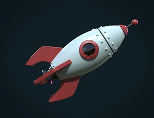 3D pbr rocket model