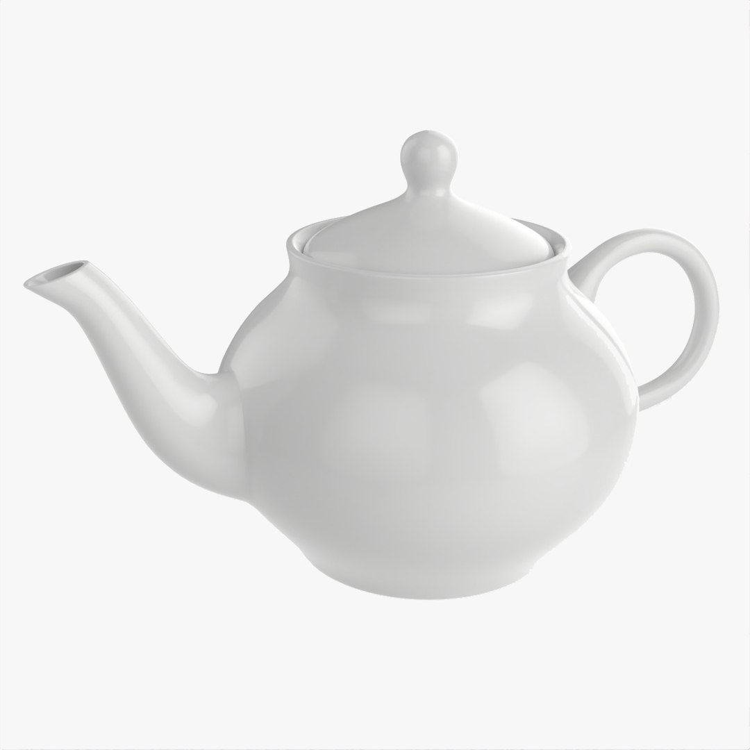 3D Classic Ceramic Teapot 01 TurboSquid 2055052