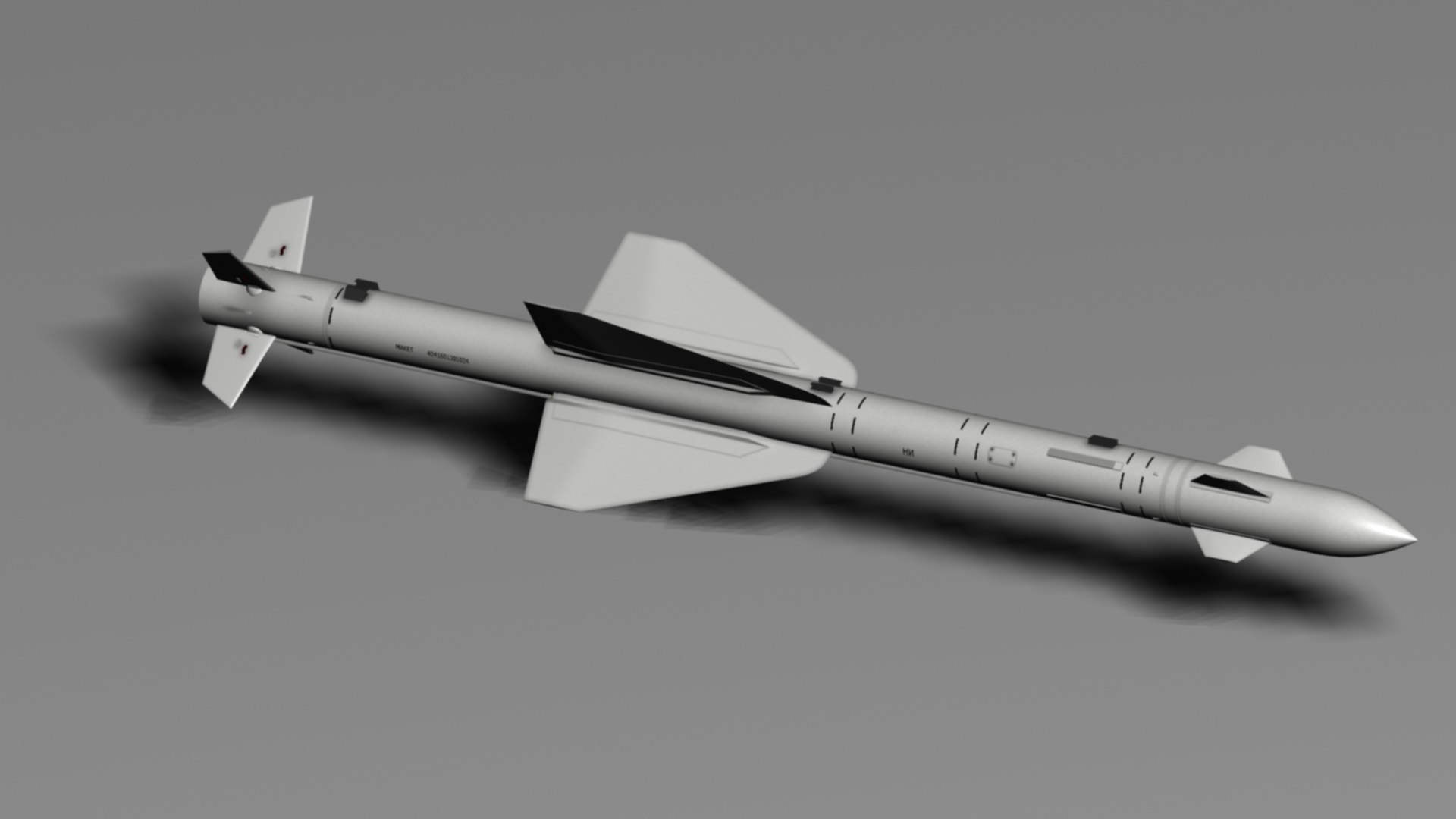 3d 3ds R-24r Radar Missile