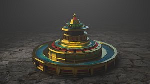 Fountain With and Without Water