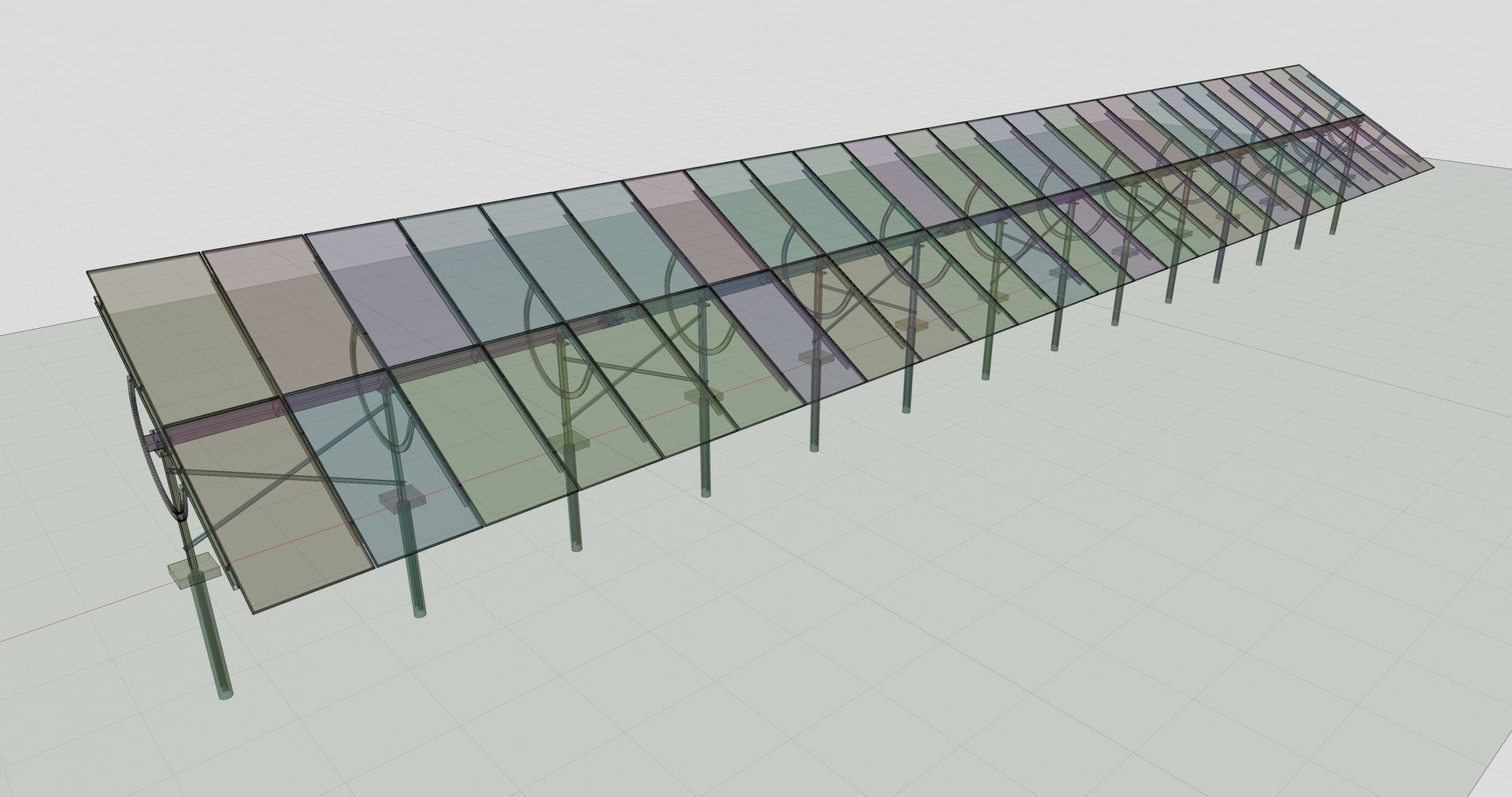 3D Manual Tracker Solar Energy Structure Type-4 - TurboSquid 2221299
