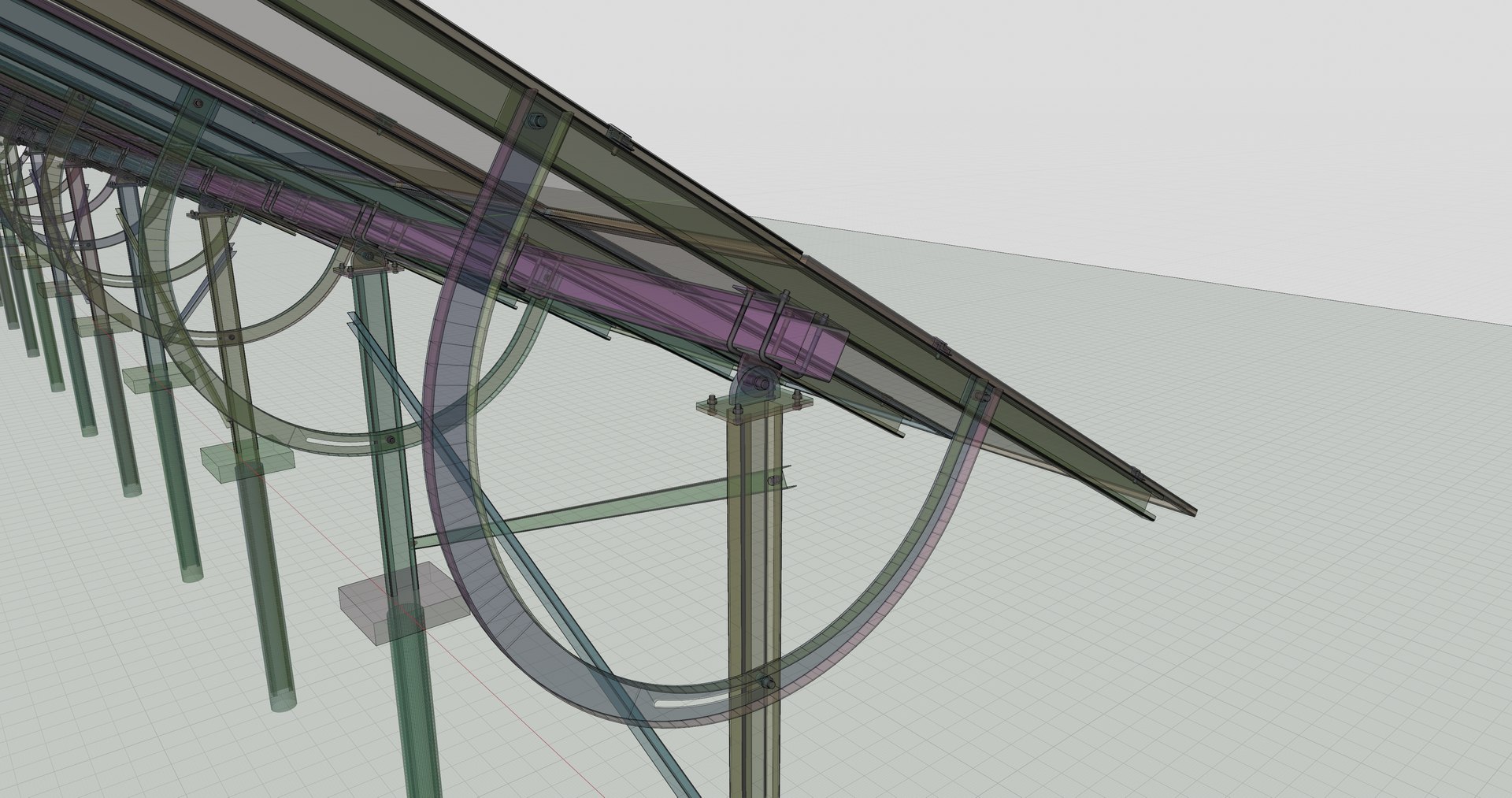 3D Manual Tracker Solar Energy Structure Type-4 - TurboSquid 2221299