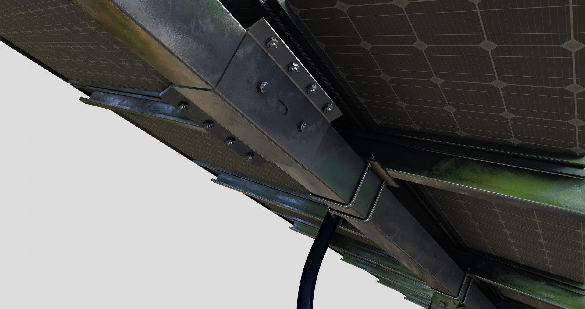 3D Manual Tracker Solar Energy Structure Type-4 - TurboSquid 2221299
