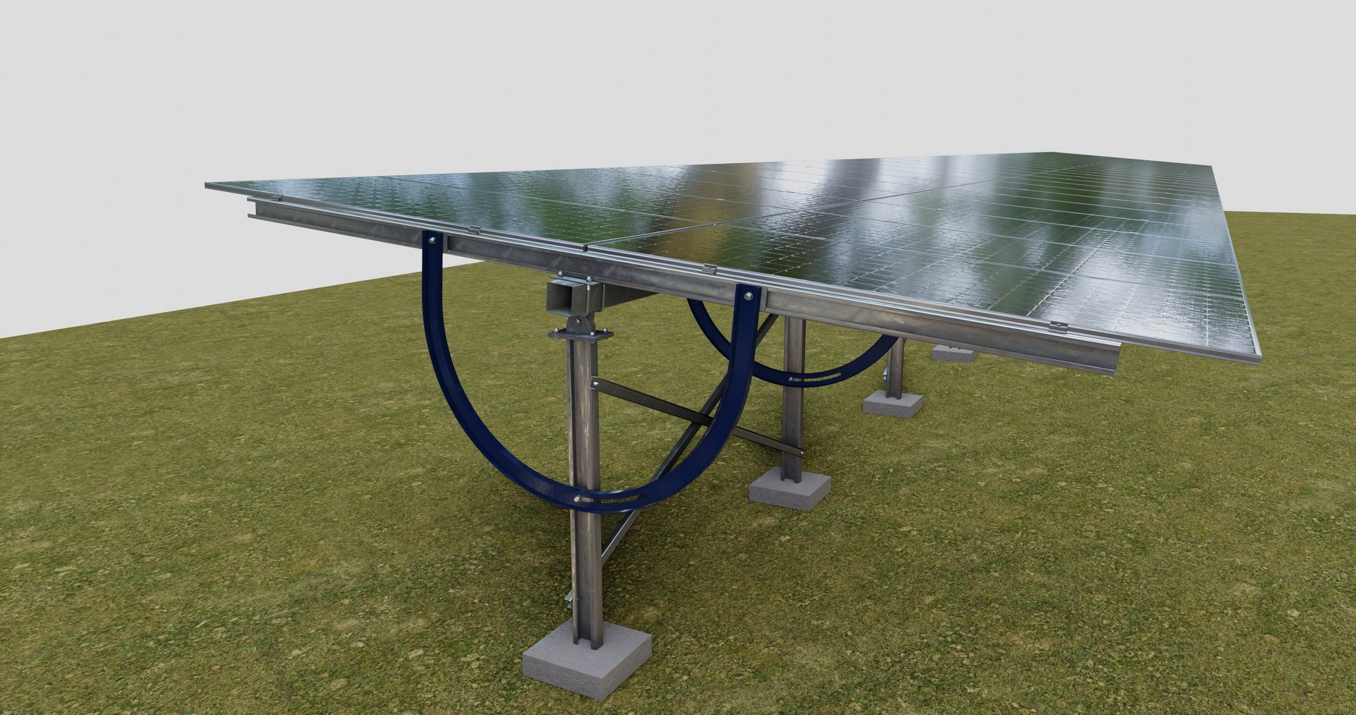 3D Manual Tracker Solar Energy Structure Type-4 - TurboSquid 2221299