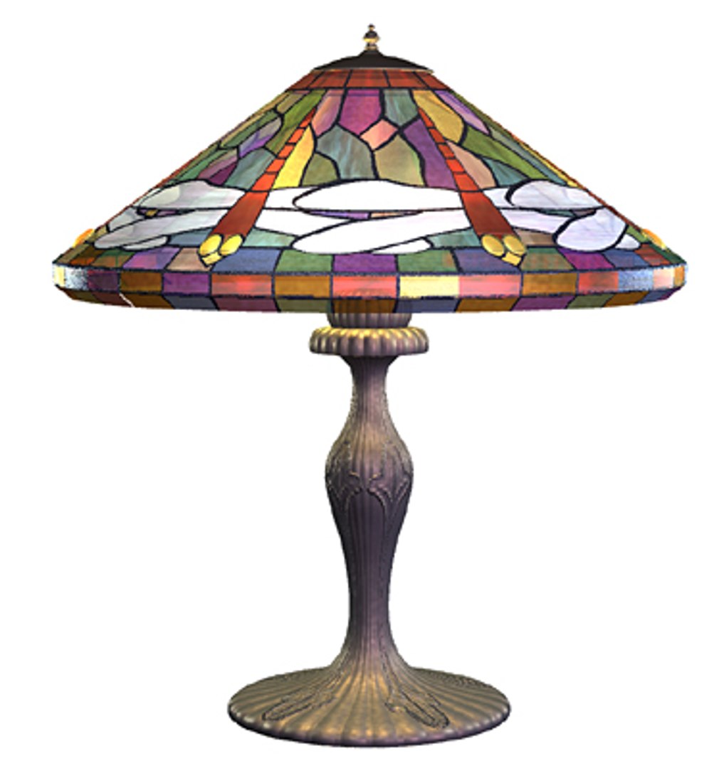 3d 3ds Tiffany Lamp