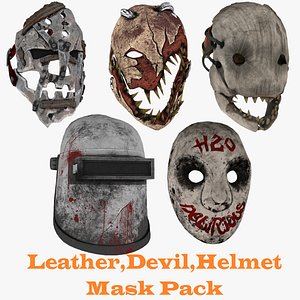 3D African Mask Collection model 3D model