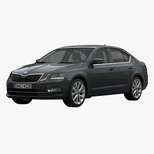 3D model skoda auto octavia car