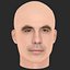 Cabeza de Rory McCann en baja poligonalidad