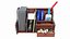 3D Office Wood Organizer with Supplies 01