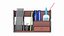 3D Office Wood Organizer with Supplies 01
