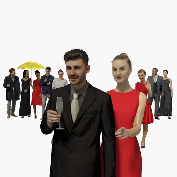 3D scanned people 10x collections model