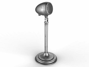 vintage microphone 3D model