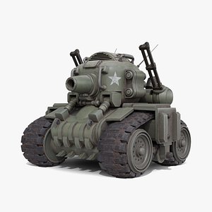 3D metal slug tank model