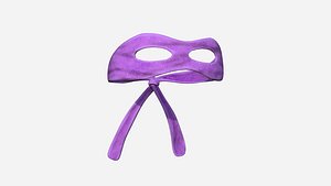 Turtle Ninja Mask 04 Purple - Bandana Character Design
