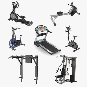 exercise equipment 3 3D model