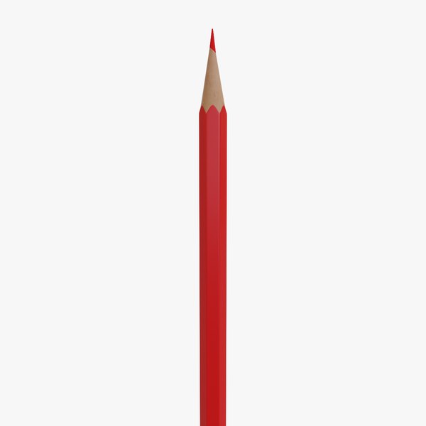 Red Pencil 3D model