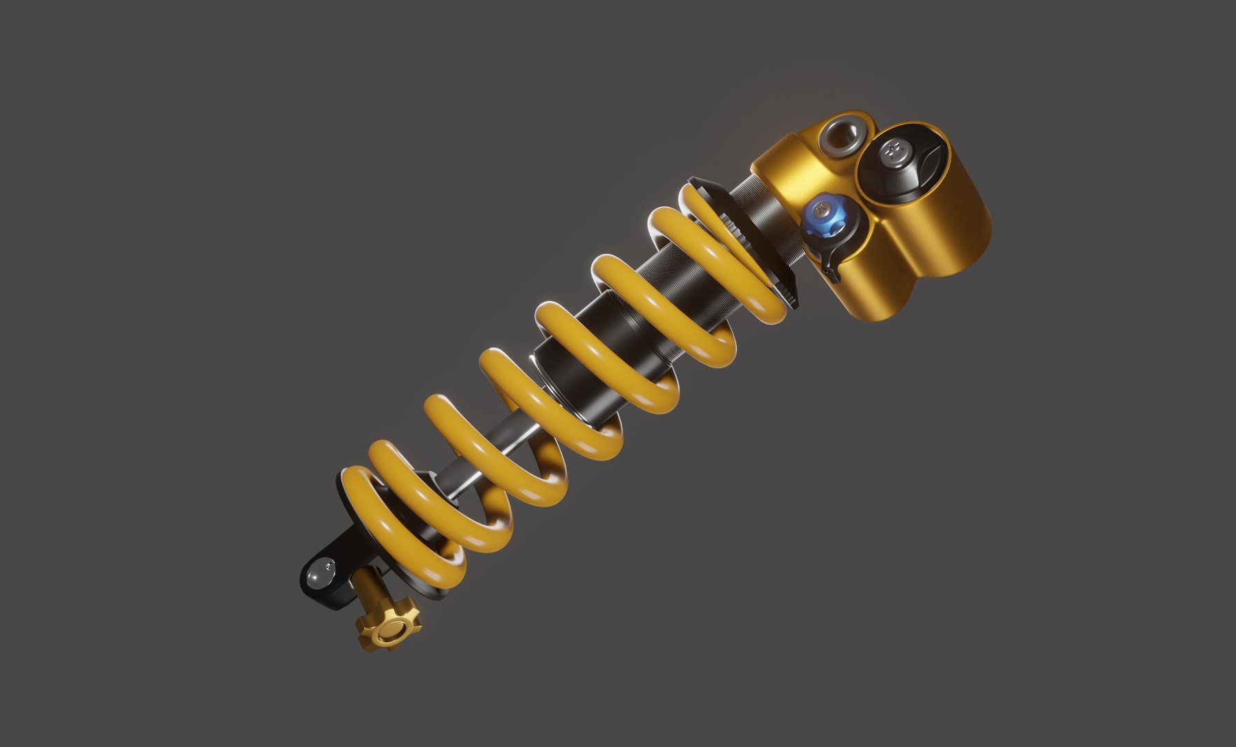 3D Mountain Bike Suspension Shock TurboSquid 2112433