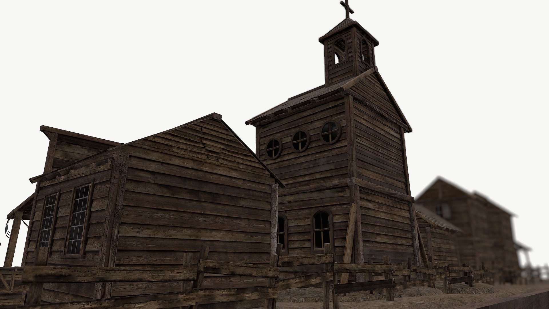 Old West Environment Kitbash 3D Model - TurboSquid 1352223