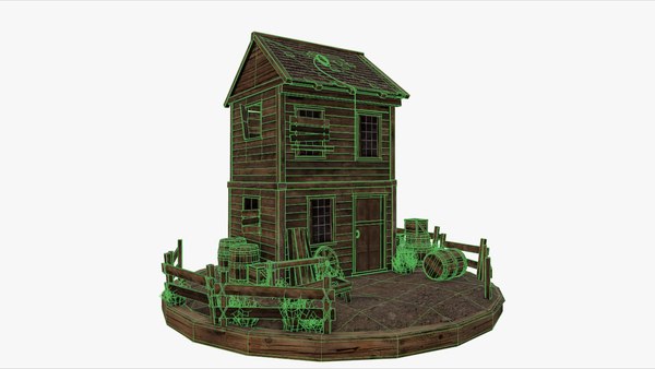 Old West Environment Kitbash 3D 모델 - TurboSquid 1352223