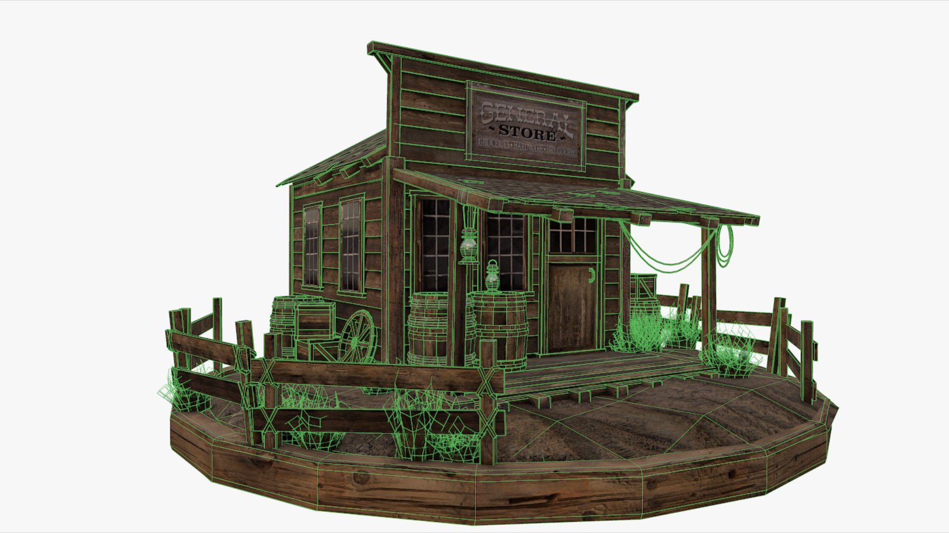 Old West Environment Kitbash 3D Model - TurboSquid 1352223