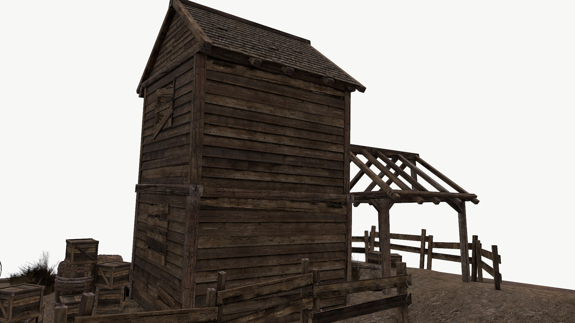 Old West Environment Kitbash 3D Model - TurboSquid 1352223