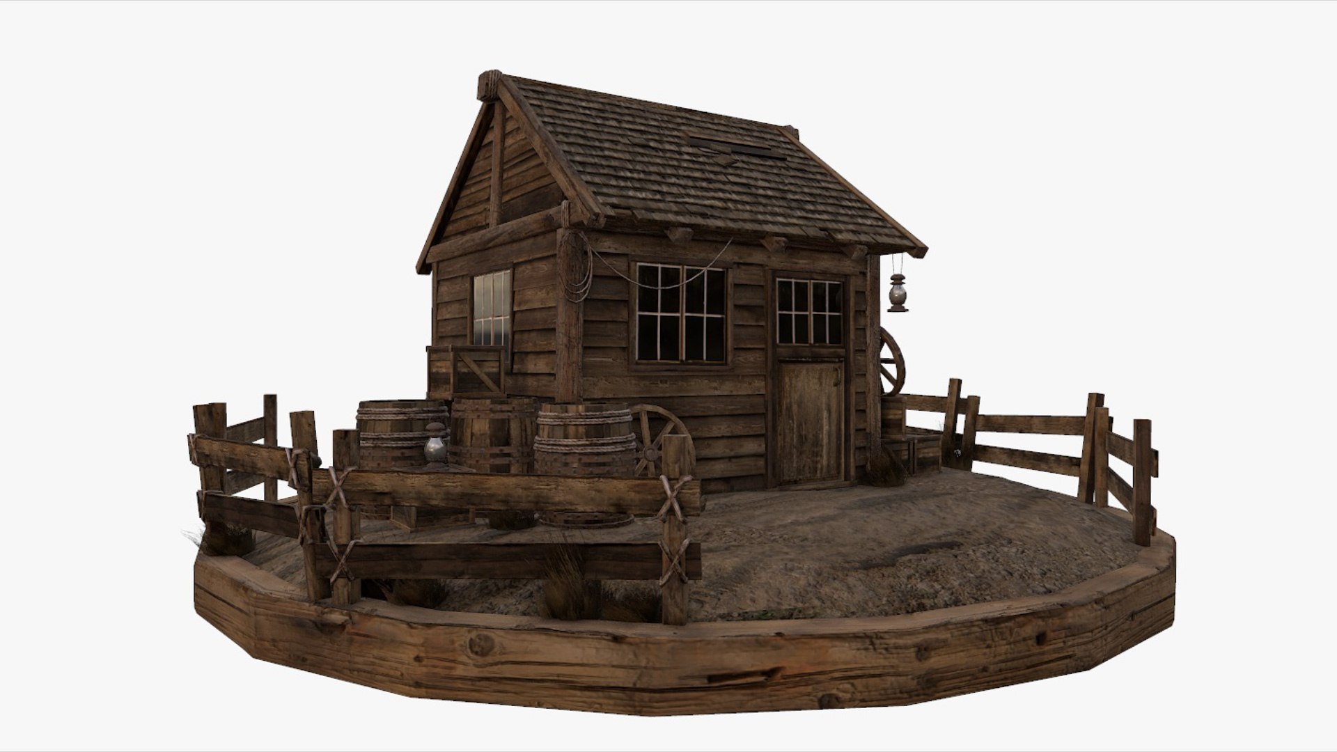 Old West Environment Kitbash 3D Model - TurboSquid 1352223