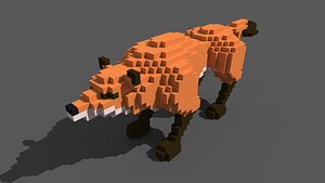 3D character voxel model
