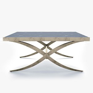 Laura Lee Clark - BLACK MARQUINA MARBLE COFFEE TABLE