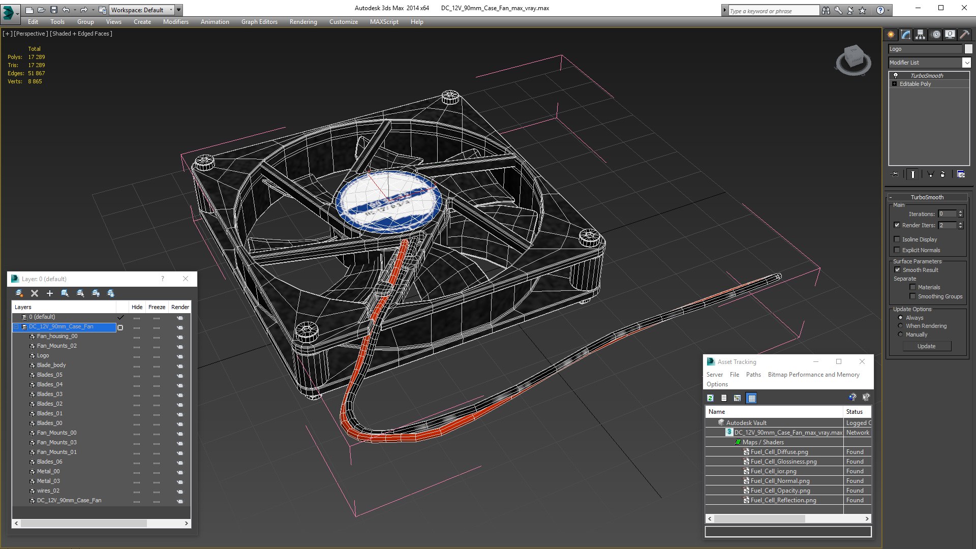 3D DC 12V 90mm Case Fan model https://p.turbosquid.com/ts-thumb/IY/bhzS56/pI/dc12v90mmcasefan3dsmodel025/jpg/1643765327/1920x1080/fit_q87/34f0dfff8bd89c5be5e7e4e635f1642785c1ba90/dc12v90mmcasefan3dsmodel025.jpg