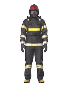 Fire Fighter Scanned Model 3D model