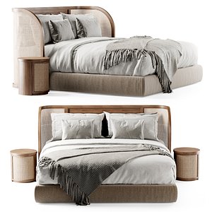 Wooden double bed DB57