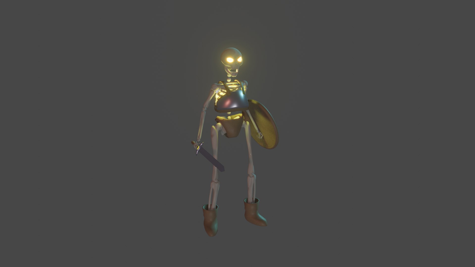 3D model rigged skeleton warrior - TurboSquid 1661915