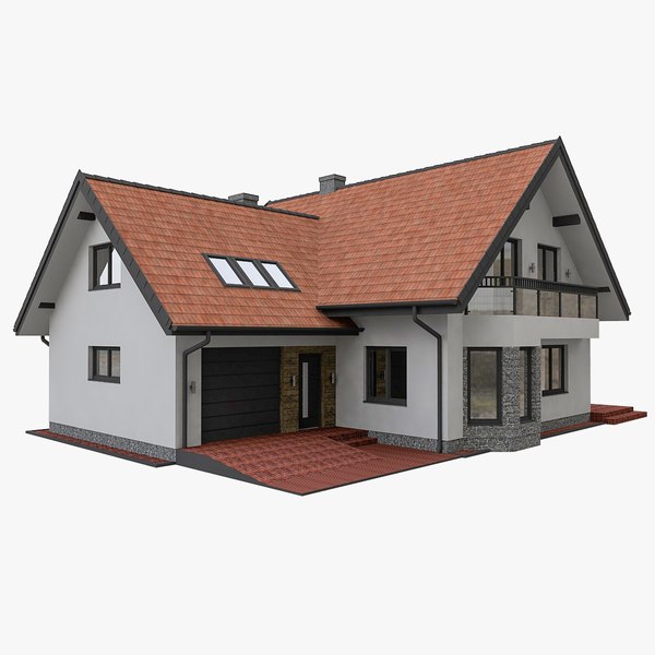 3D model european modern house - TurboSquid 1441361