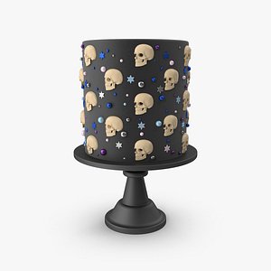 Halloween Cake with Skulls model